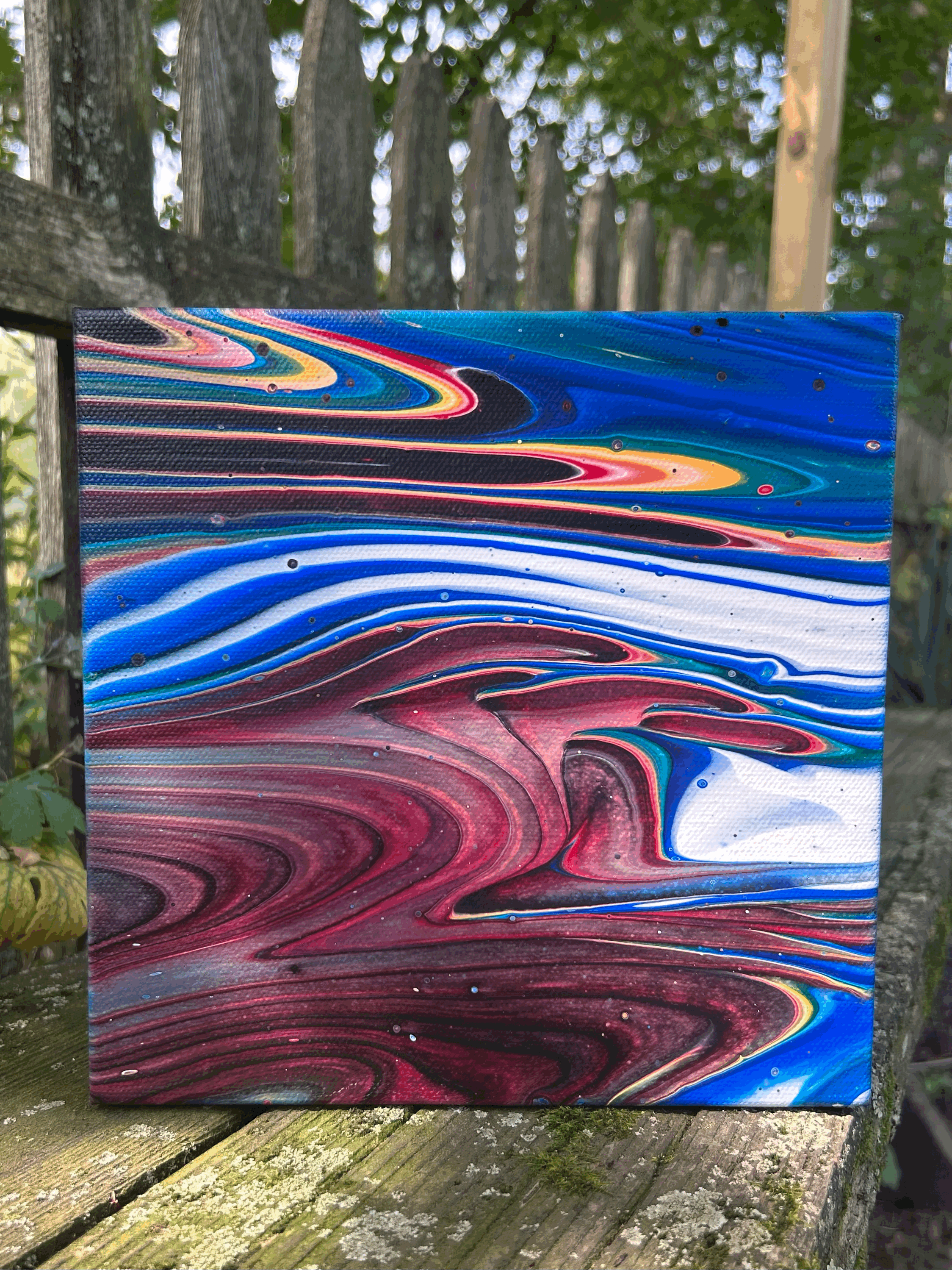 Acrylic on canvas 8 × 8 inches