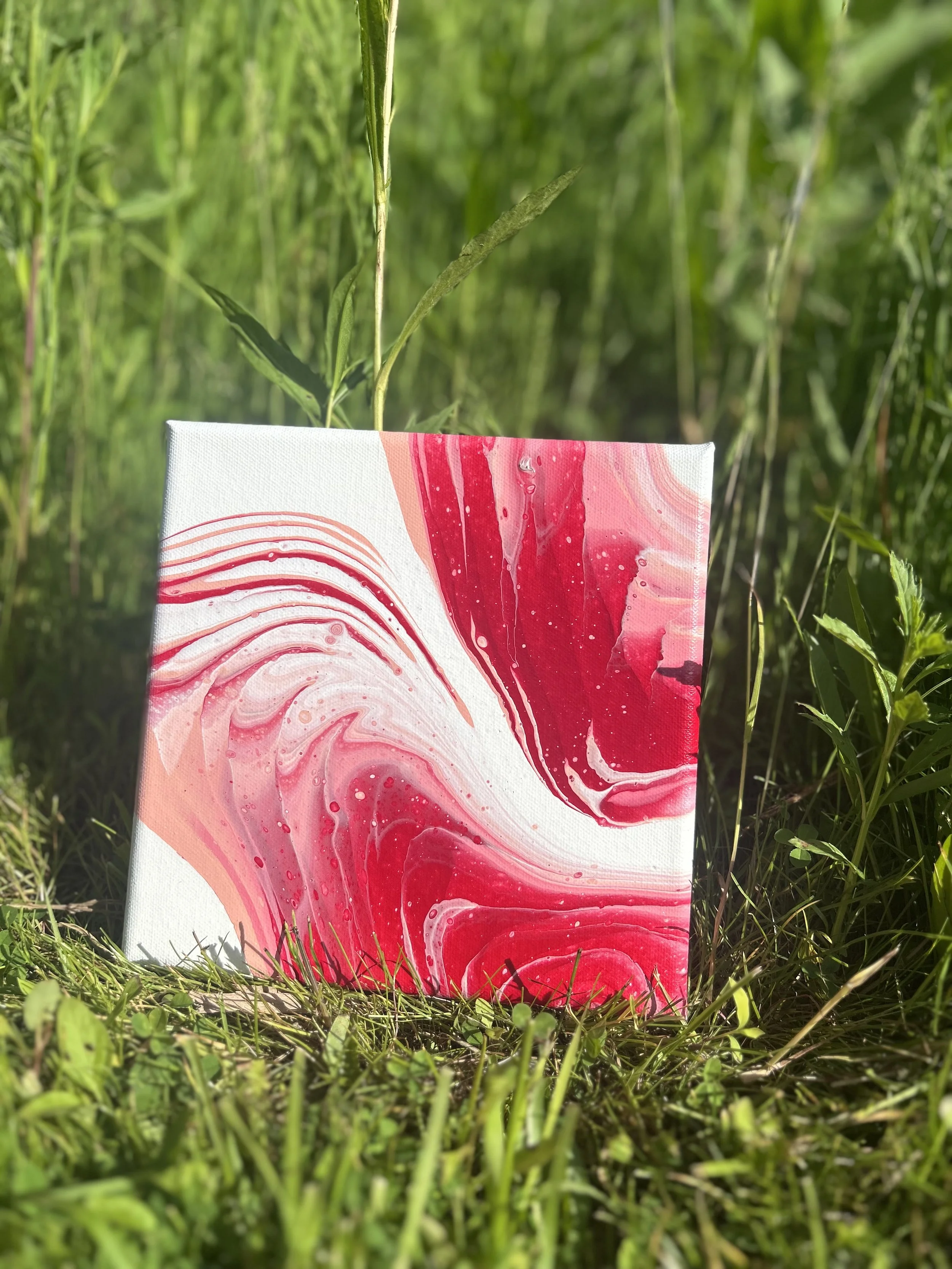  Acrylic on canvas  8 × 8 inches   $30  