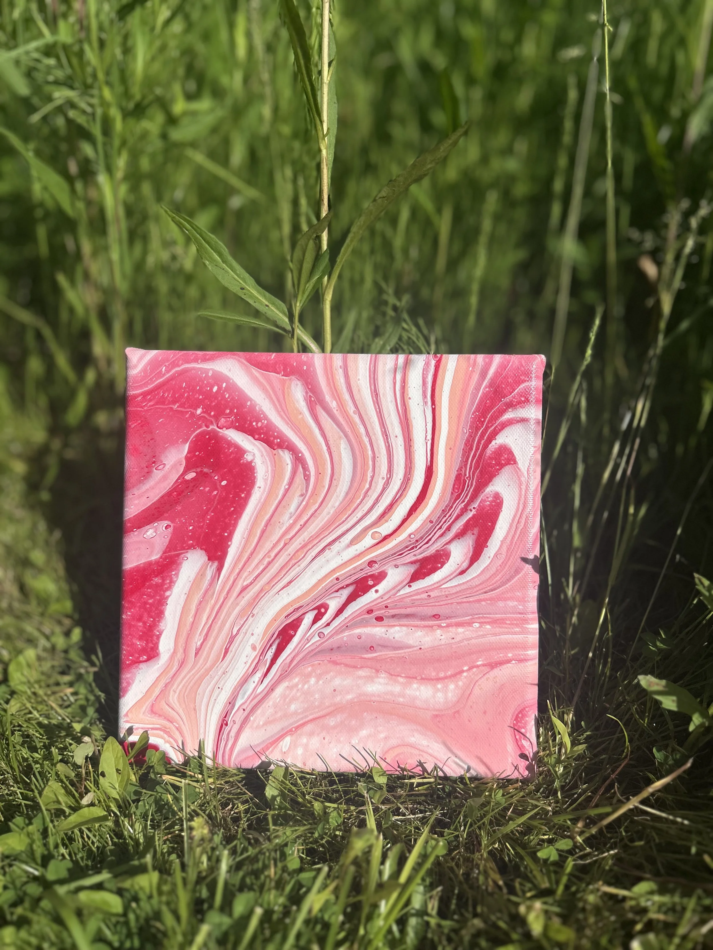 Acrylic on canvas  8 × 8 inches   $30  