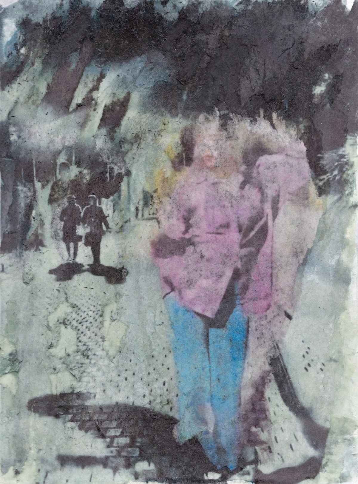 'Woman Life Freedom' Iran mixed-media artwork