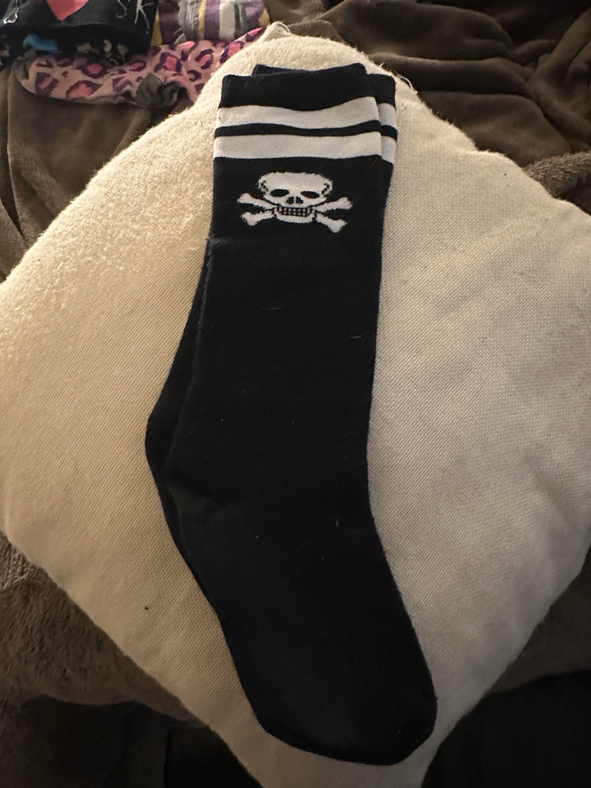 Socks - Mids - Skull - Black-White.jpg