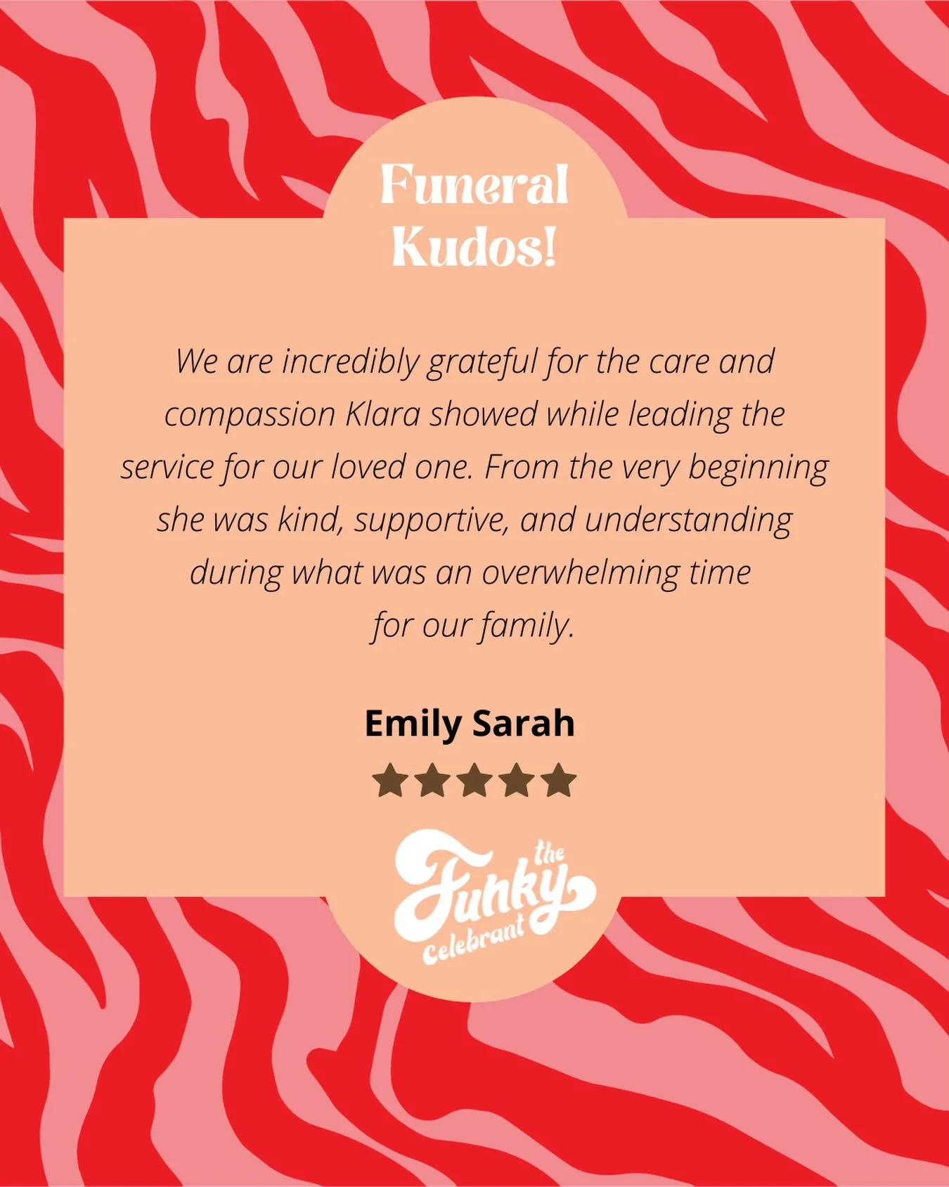I will never forget this man&rsquo;s send-off at Wilson&nbsp;Botanic park - Berwick. 

The setting, 
the soundtrack, 
the family... exhibit A ☝🏻 

Thanks so much Emily - you were a total rockstar. XX

#modernfuerals #modernfuneralmelbourne #thefunky