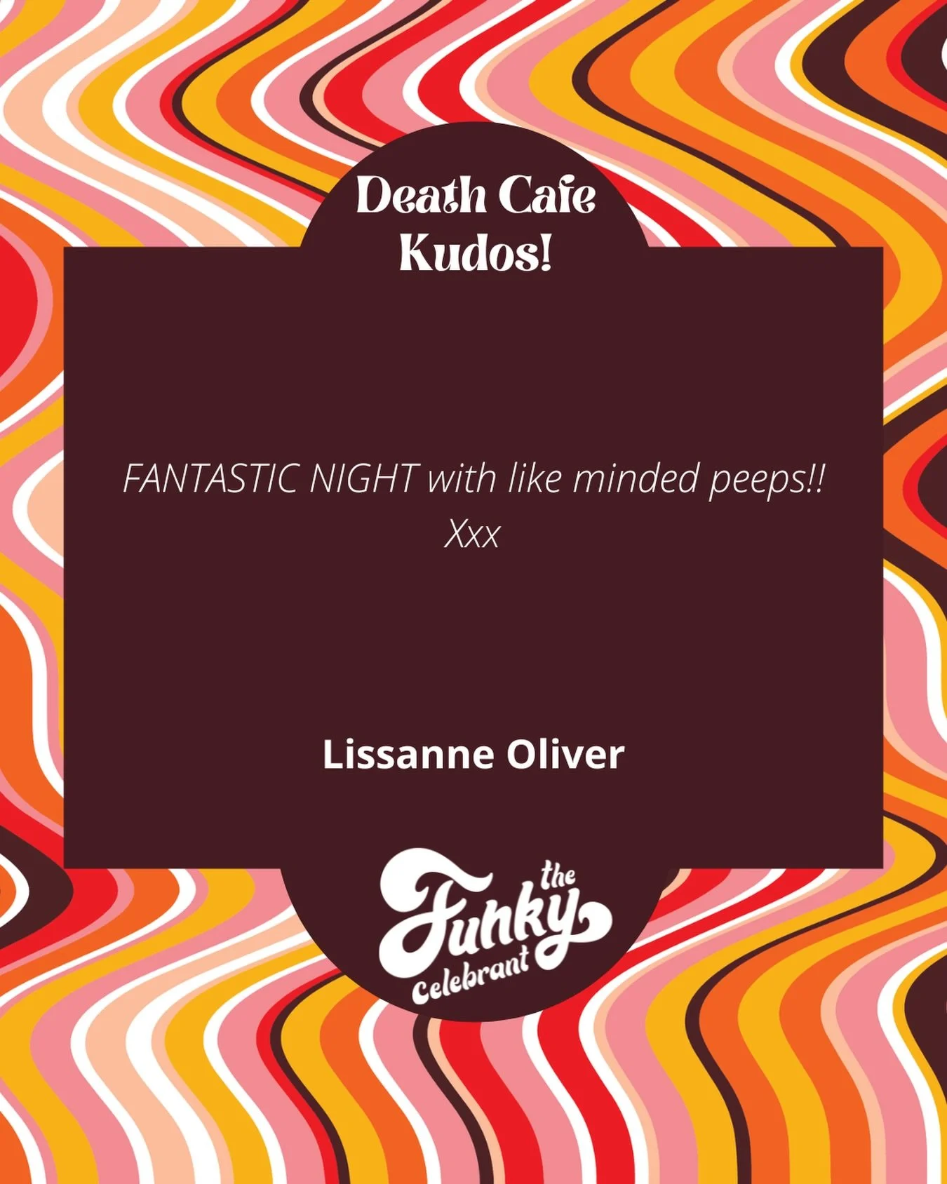 I love how many people continue to attend and find themselves moved by the conversations had at South Side Death Cafe. 

Meeting again this Wednesday 2-4pm. 
Tickets are sold out (as per usual) but get yourself on the wait-list if you&rsquo;re intere