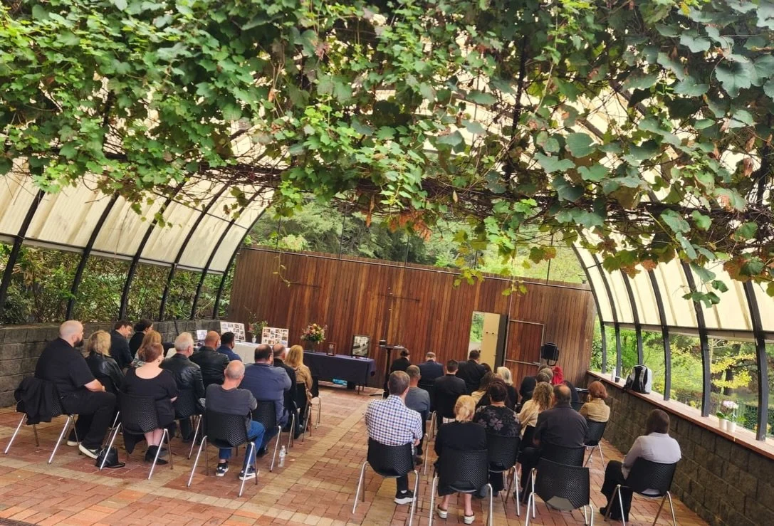 Owen&rsquo;s send-off was so memorable. 

We gathered on a crispy morning down in Wilson Botanic Gardens. 

We played long songs (as he would have loved) 
We told cheeky stories, 
and we laughed as hard as much as we cried. 

I love a family-led fune