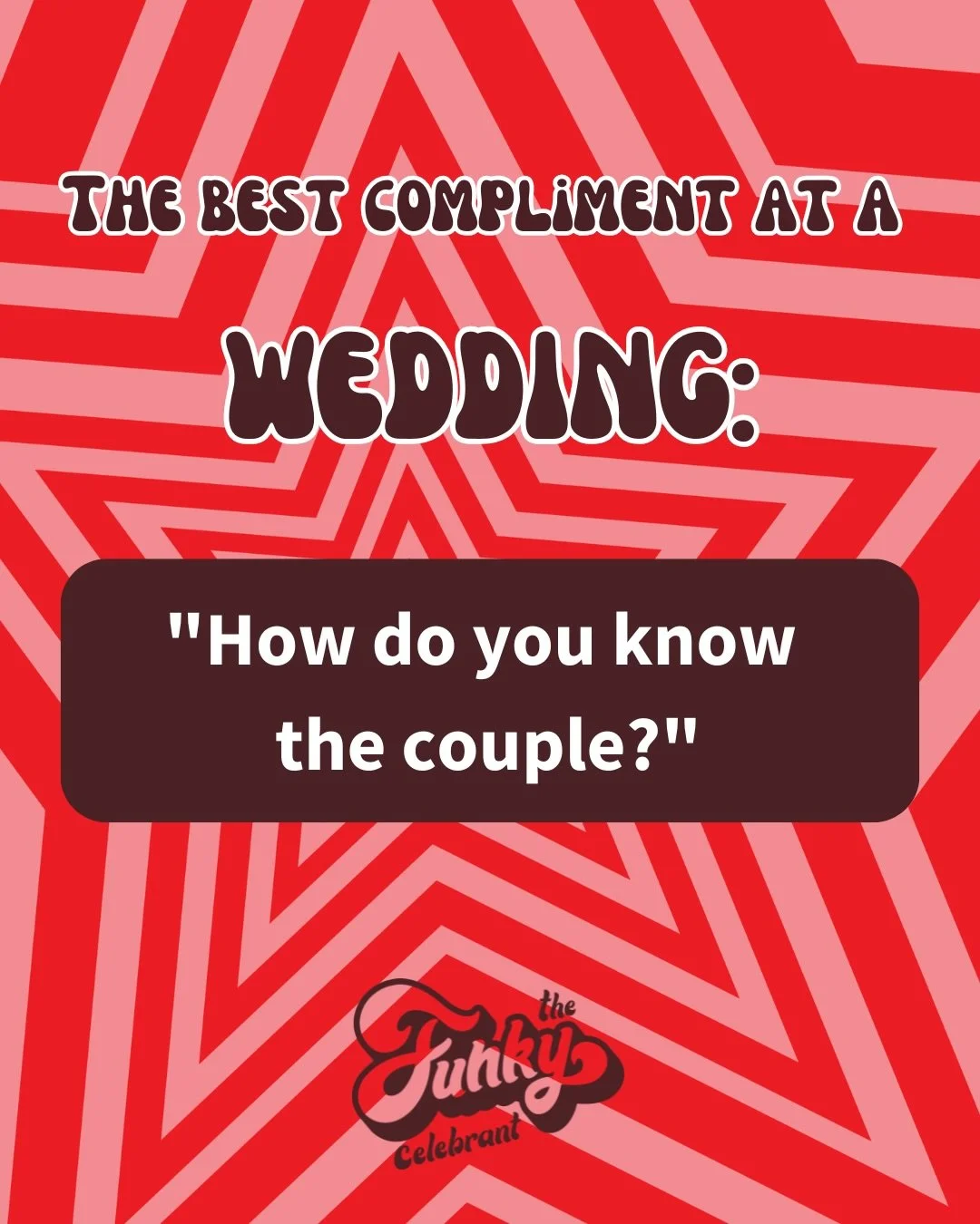 Feedback is what keeps my business alive. 

I love speaking to attendees at weddings and funerals and hearing about their experience of the event. 

And out of the myriad of things I often hear, these are my favourites! 

#fivestarreview 
#thefunkyce