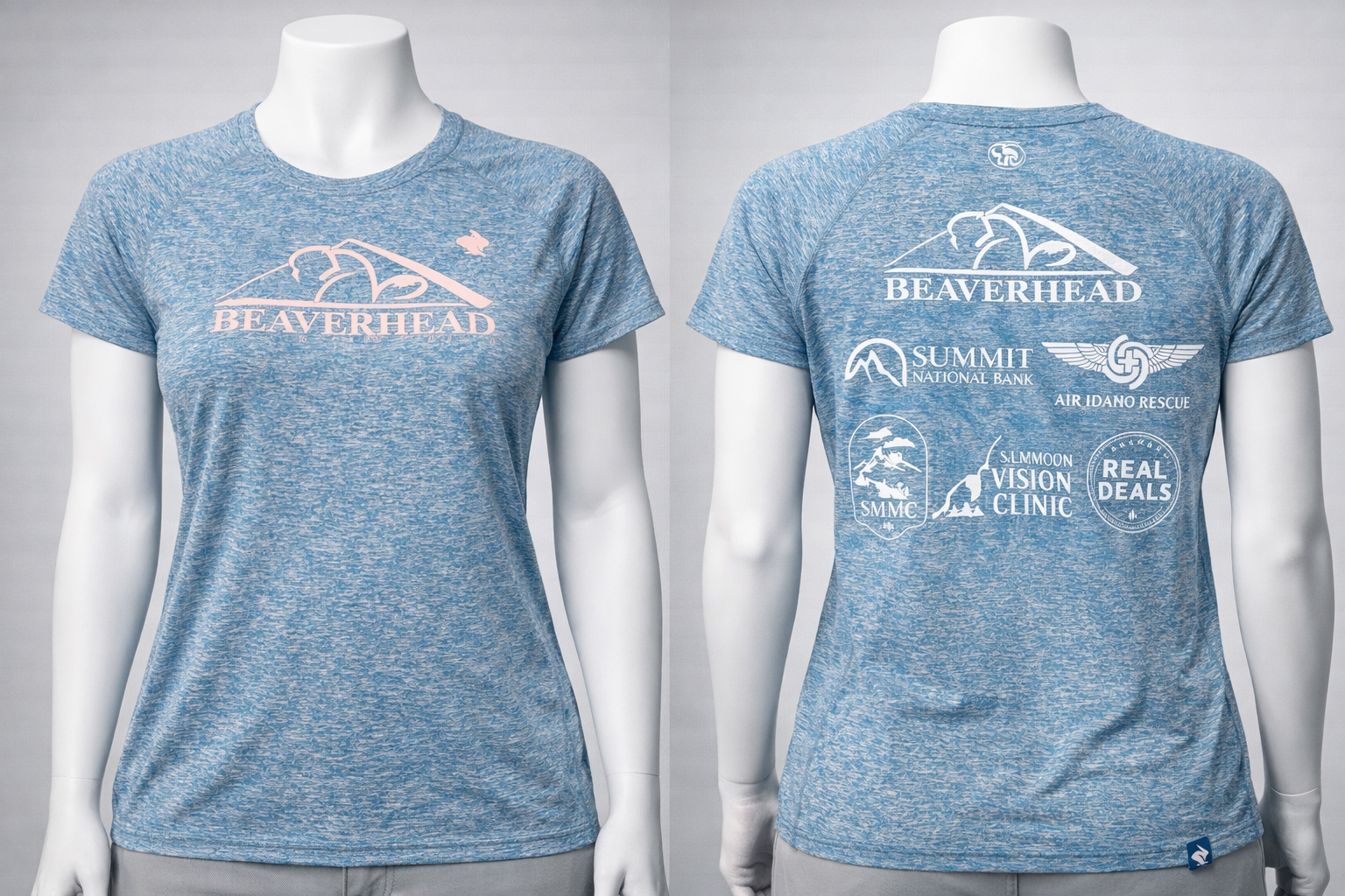 Performance Series – Women's Summit Tee (Glacier Blue) .png