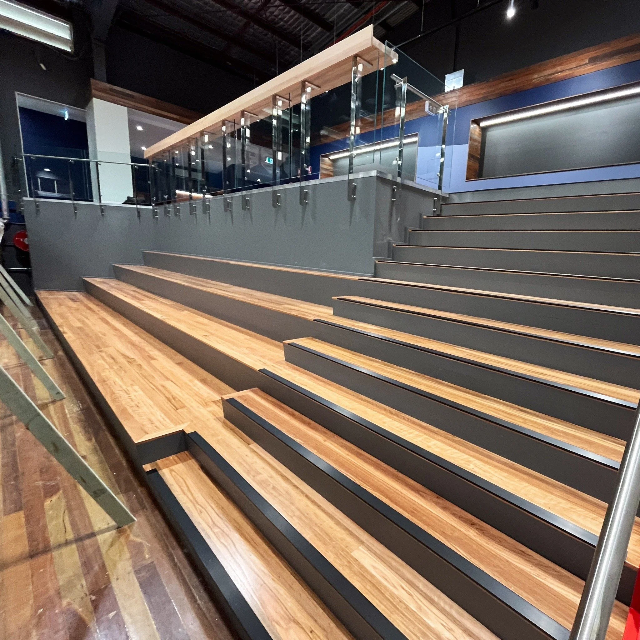 The stairs at Brisbane Basketball are all done ⛹ 
Builder: IQ Construct