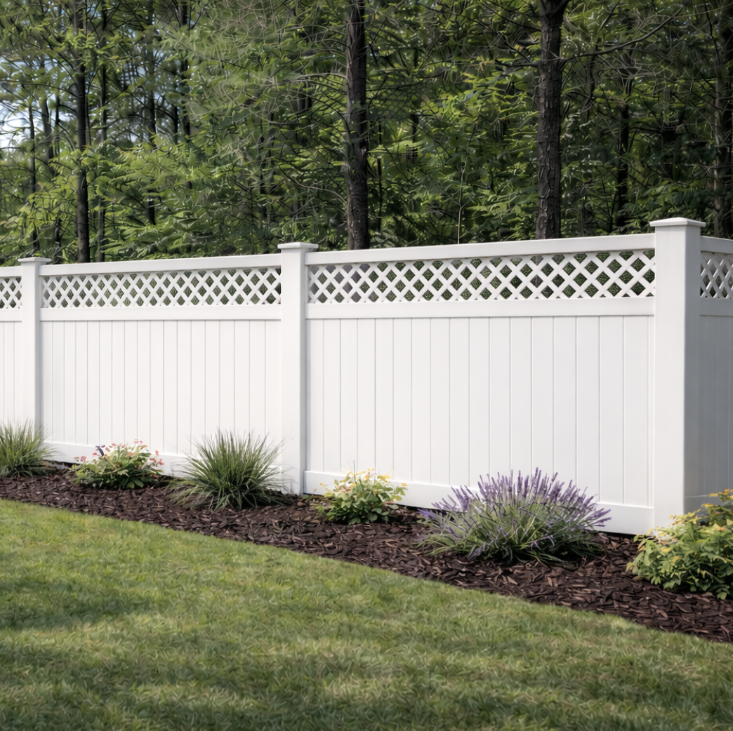 Privacy Fence + Lattice Top