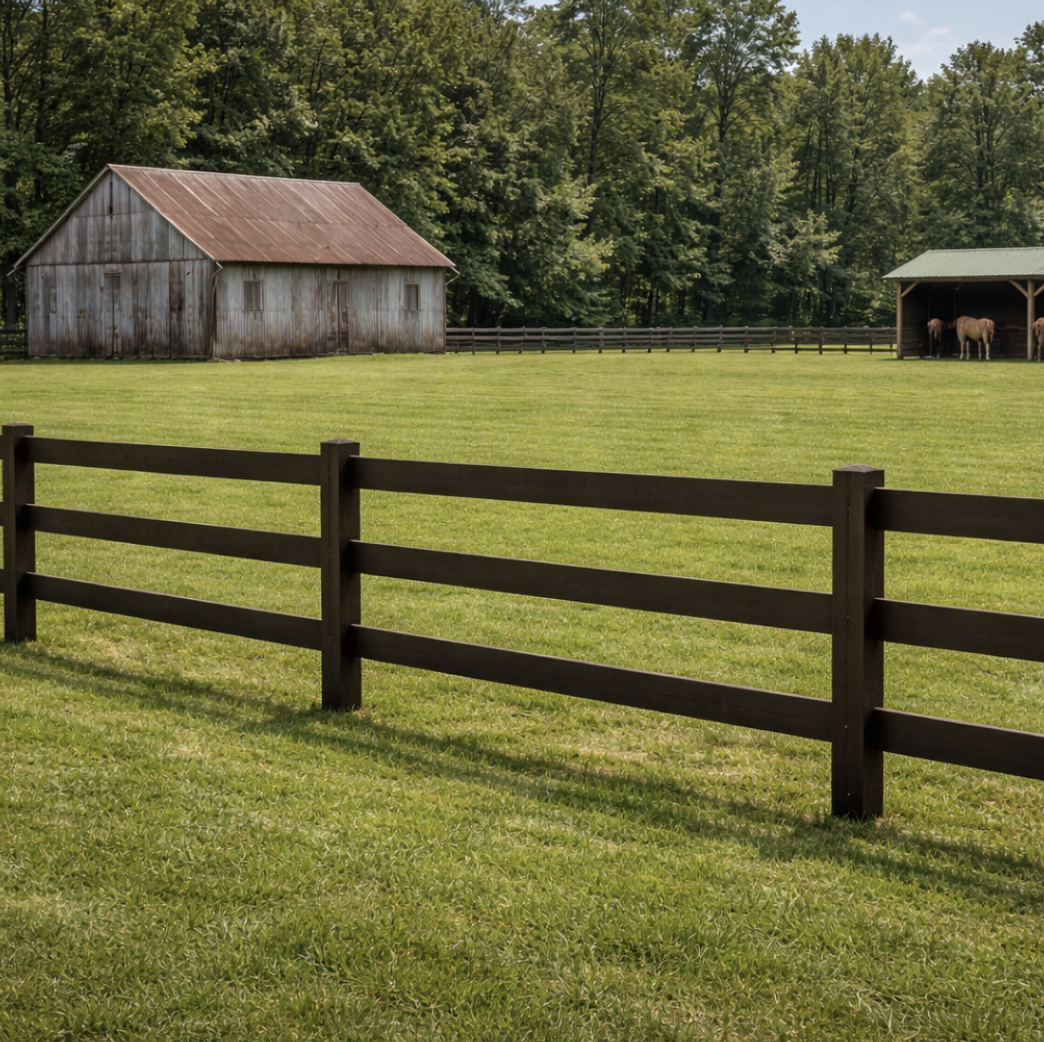 3-Board Paddock Fence