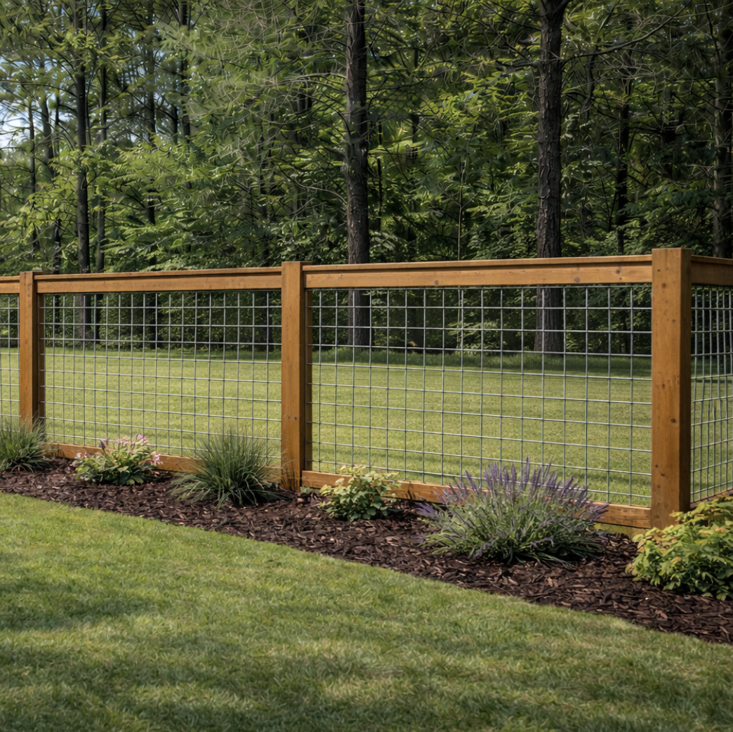 Wood Frame Cattle Panel Fence