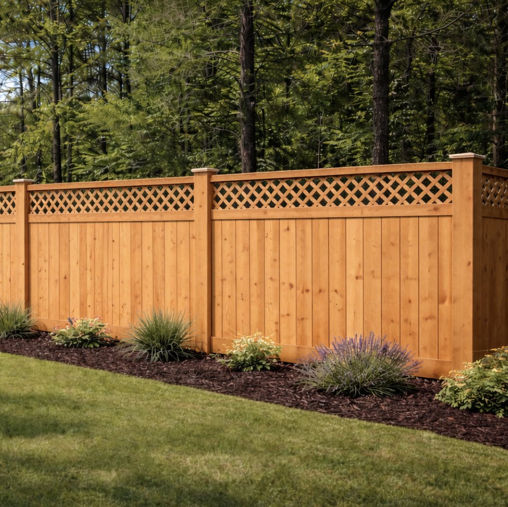 5+1 Lattice Top Fence