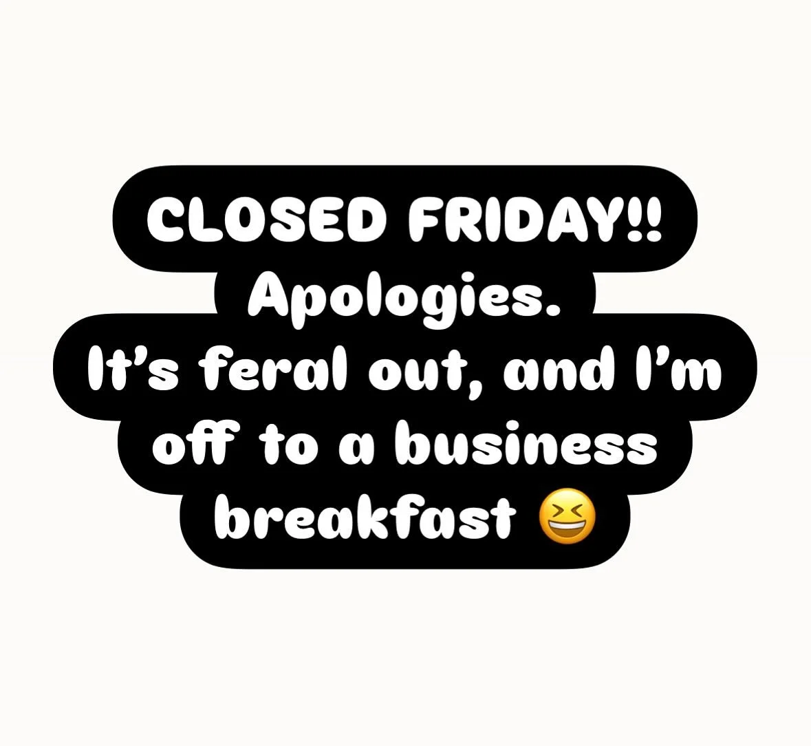 See you on the weekend!!! 🙌☺️