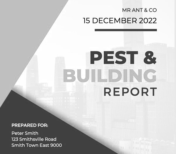 Pest &amp; Building Reports
