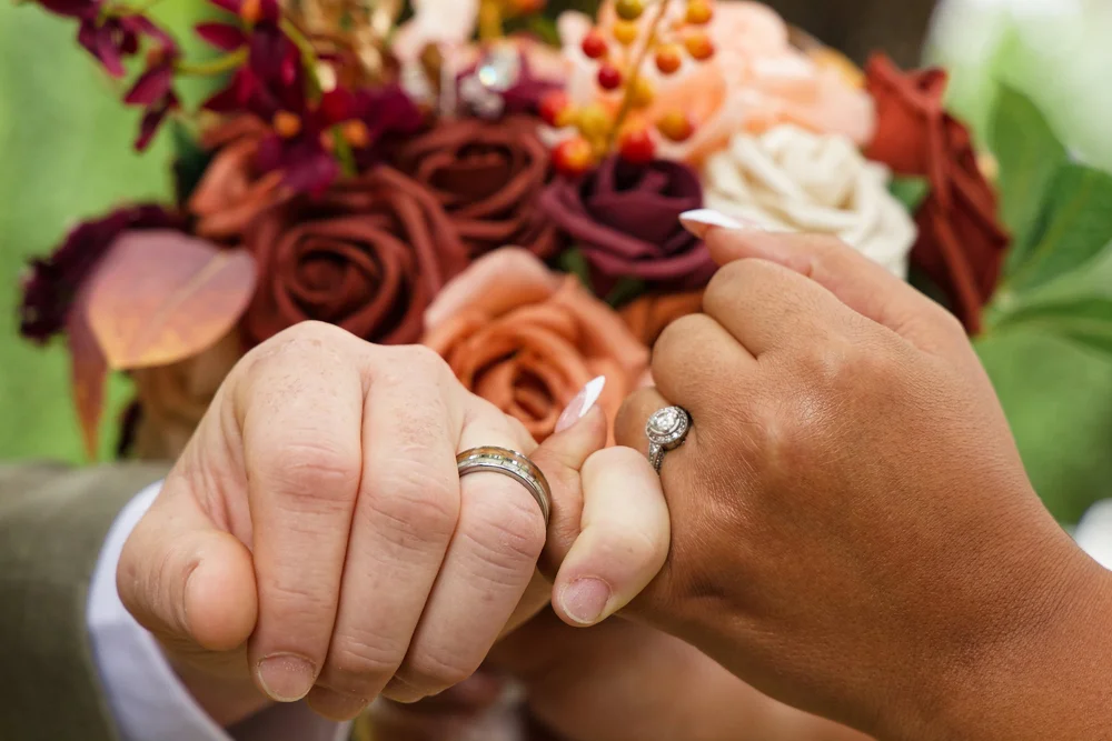 Documentary style wedding portrait in the Pacific Northwest