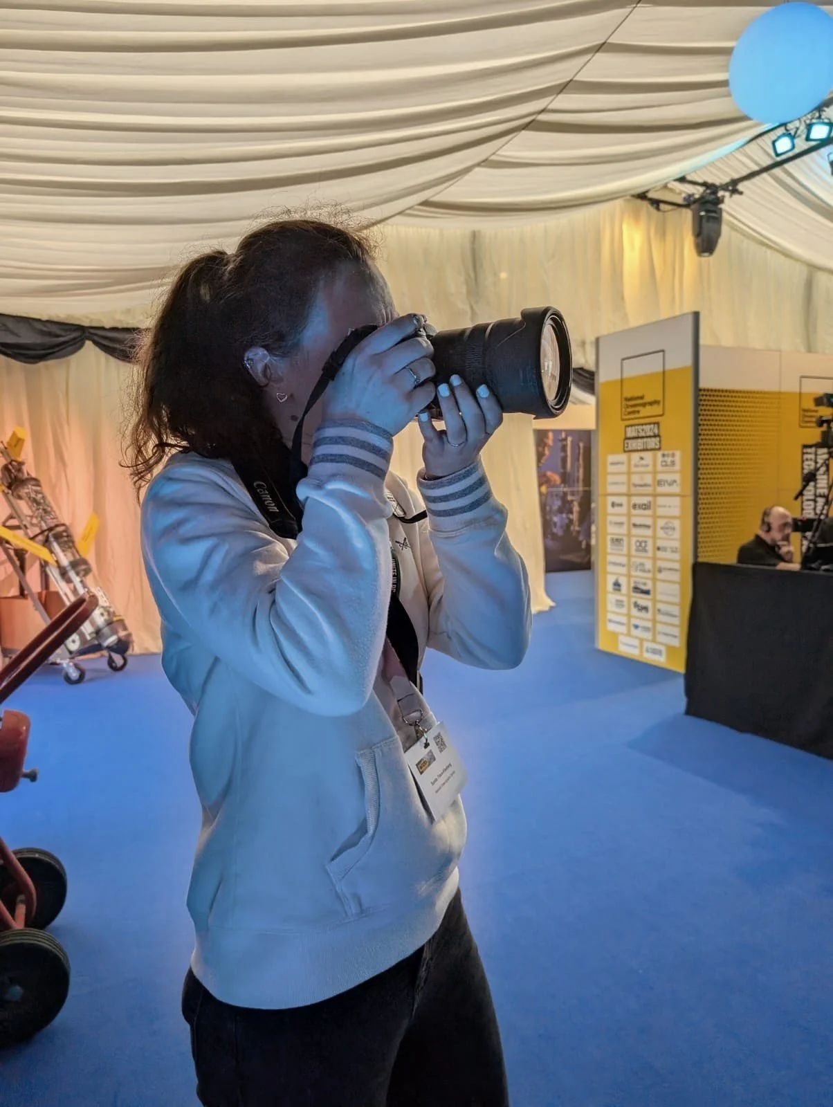 Photographing speakers at the Marine Autonomy and Technology Showcase
