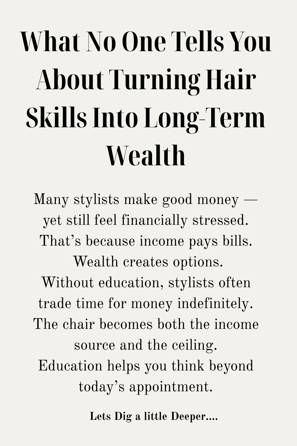 What No One Tells You About Turning Hair Skills Into Long-Term Wealth