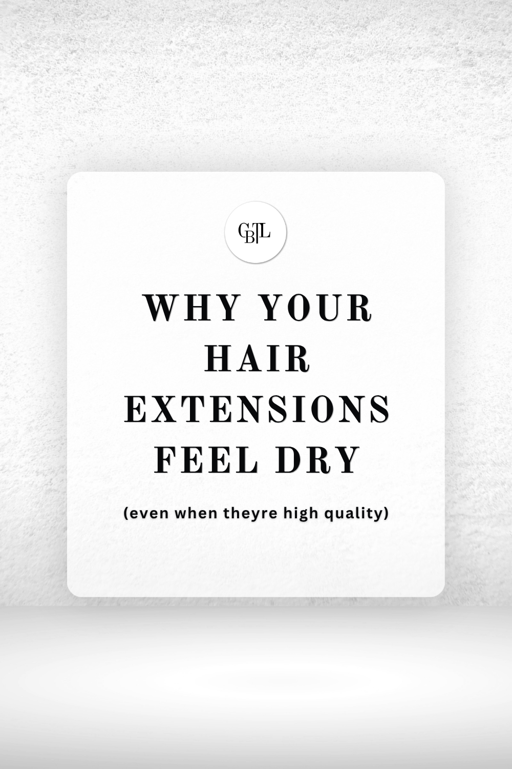 Why Your Hair Extensions Feel Dry (Even When They're High Quality)