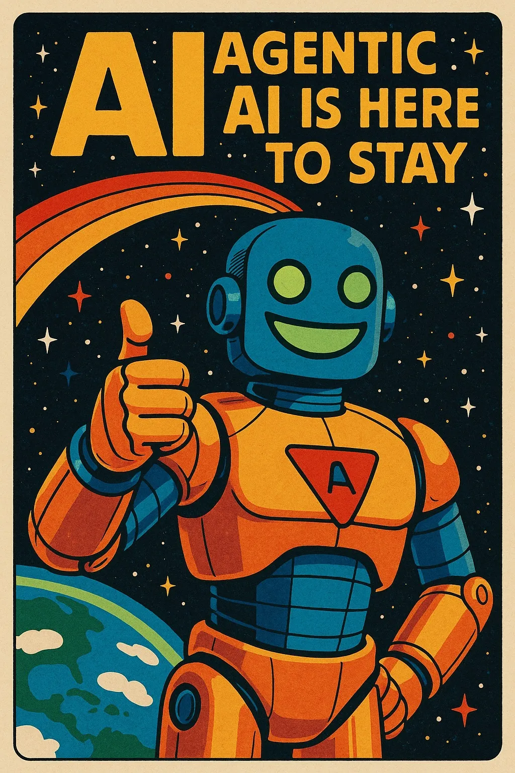 Robot with a human form showing a Thumps Up