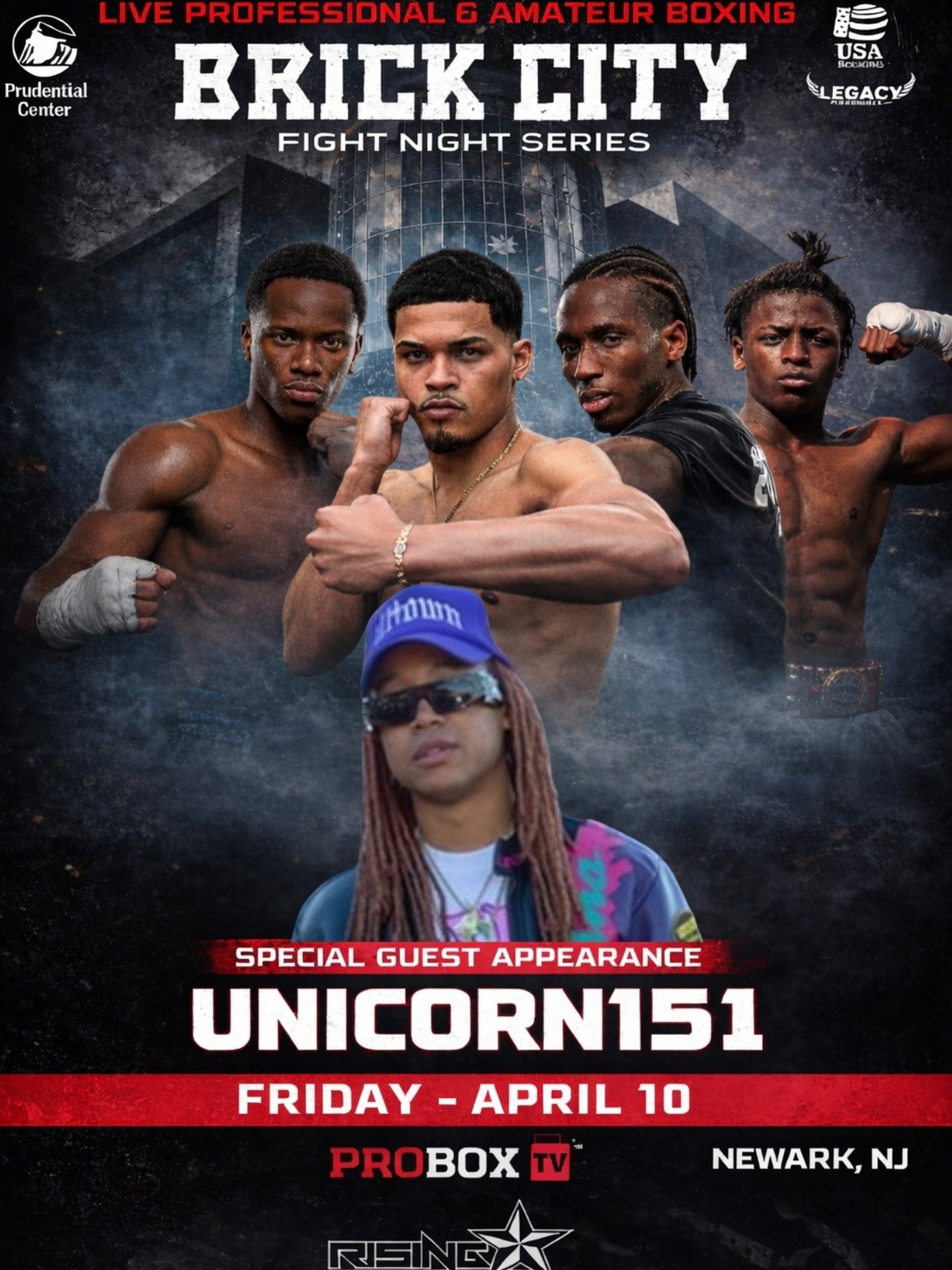 Brick City Fight Night We here RN!
My bruhs takin all dubs @manniechance @officialkeithcolon @nascadet @butcherseason 🥊🥇🏆&nbsp;&nbsp;

#Unicorn151 #BrickCity #Illtown