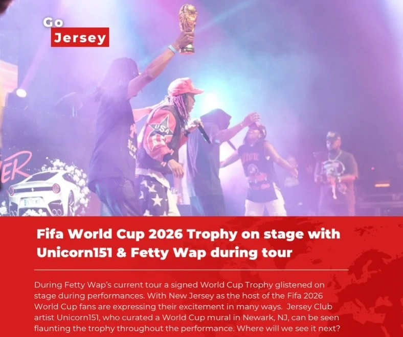 Signed FIFA WORLD CUP 2026 TROPHY ON STAGE AT FETTY WAP WELCOME HOME TOUR W @UNICORN151 Soccer fever is taking over the tri-state 🙌⚽️🏆🔥