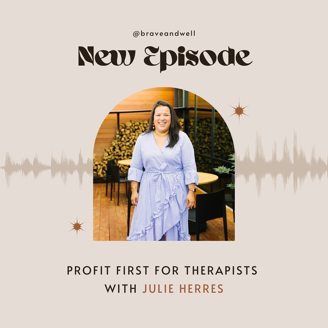 There&rsquo;s a new episode out friends!! 

Julie is the founder of GreenOak Accounting and has helped hundreds of private practice owners gain financial freedom. She&rsquo;s an accountant, consultant, speaker, author of Profit First for Therapists a