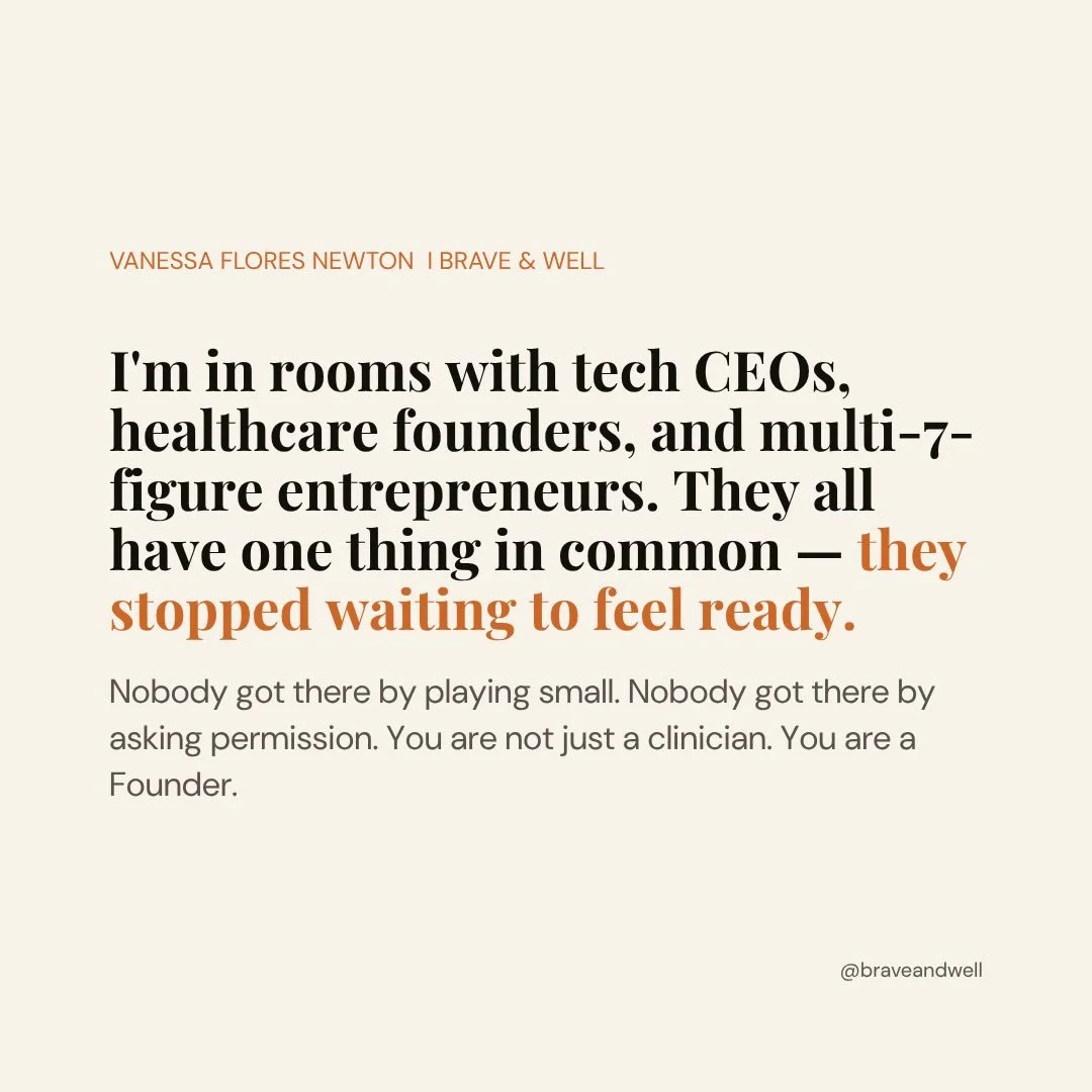 I used to be in rooms full of therapists.

Now I&rsquo;m in rooms with people who run tech companies, healthcare systems, and organizations with hundreds of employees.

And here&rsquo;s what I&rsquo;ve learned sitting in those rooms:

Nobody got ther