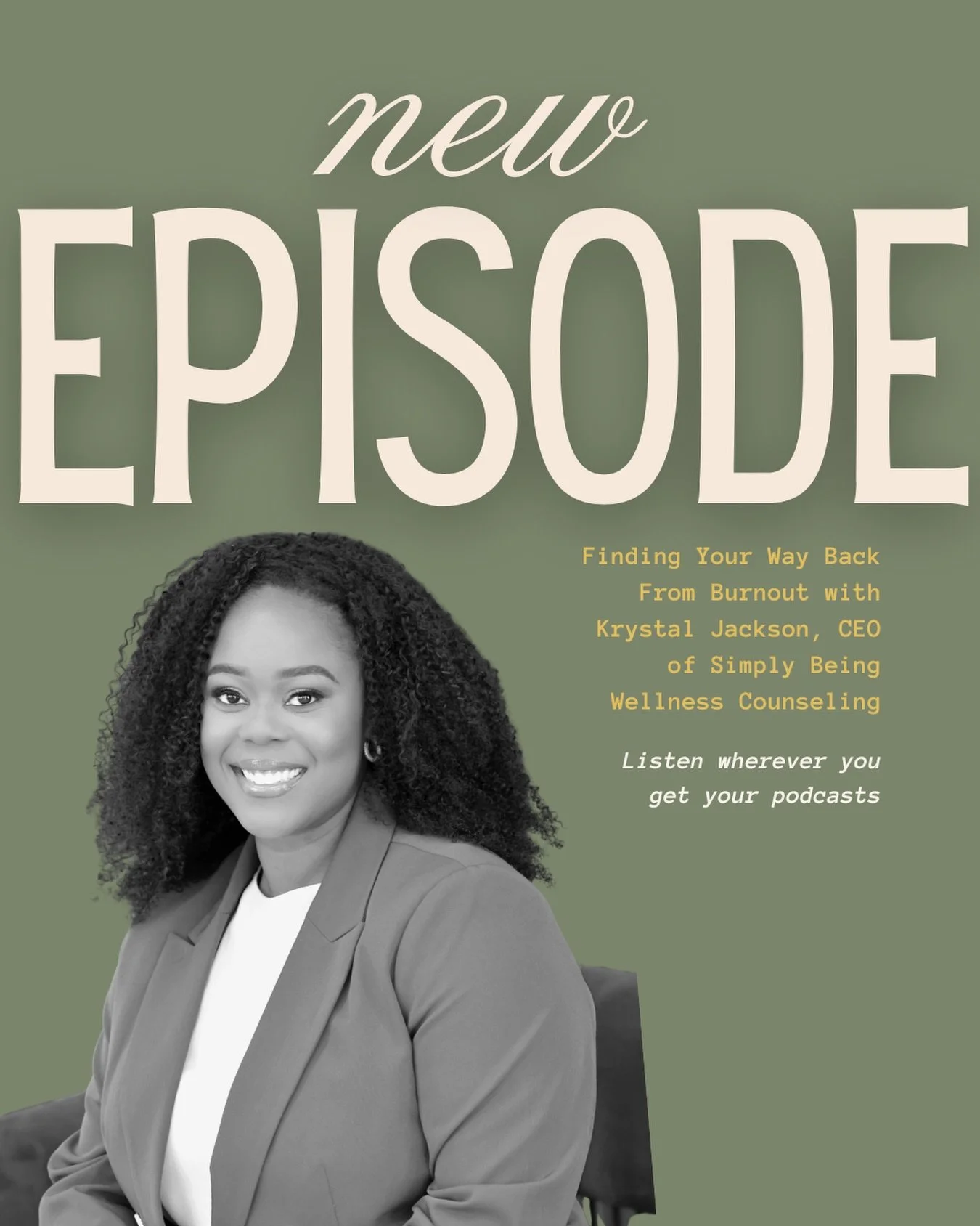 The thing you keep putting off? It might be the actual strategy.

I sat down with @iamkrystalcj of @simplybeingcounseling for a conversation I needed as much as you might. We get into what it really looks like to lead from a regulated place &mdash; n
