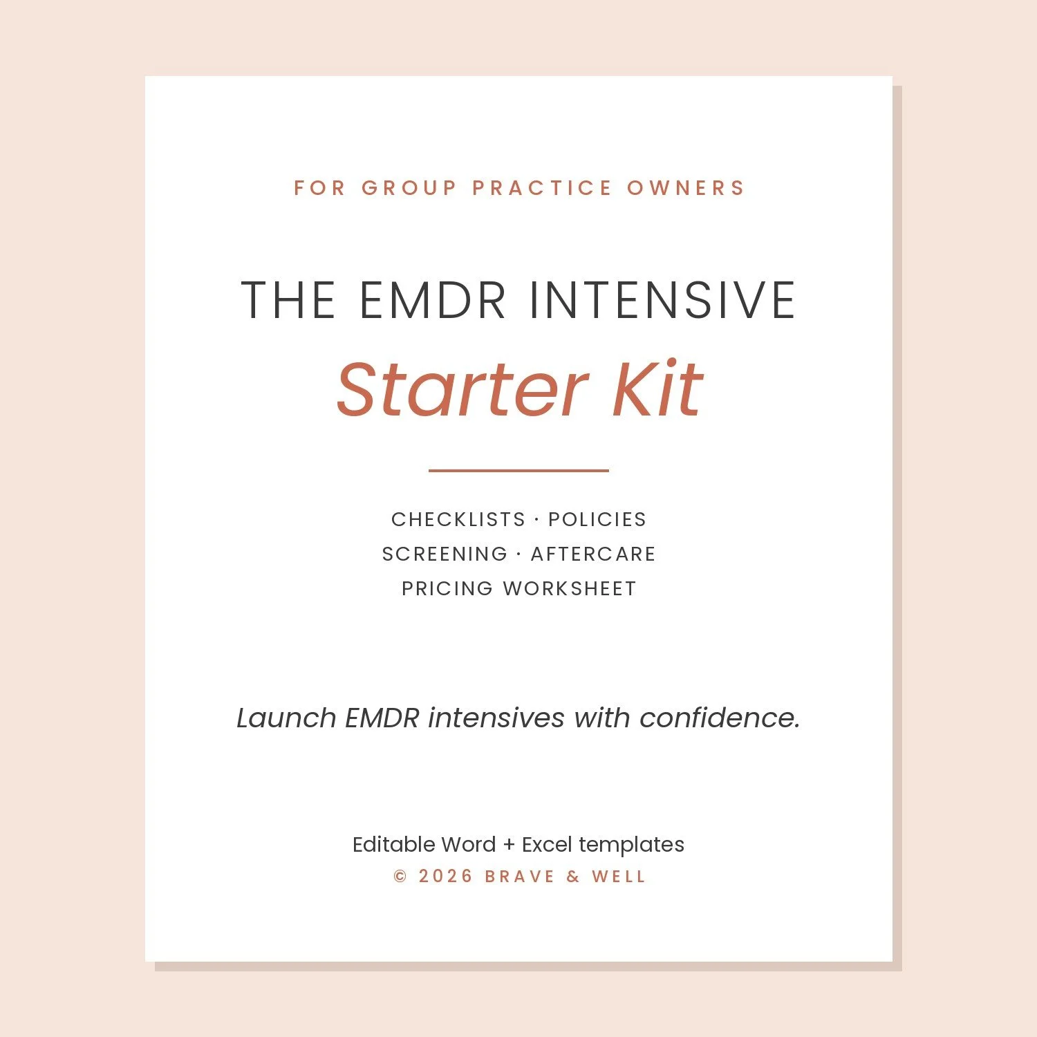 The EMDR Intensive Starter Kit