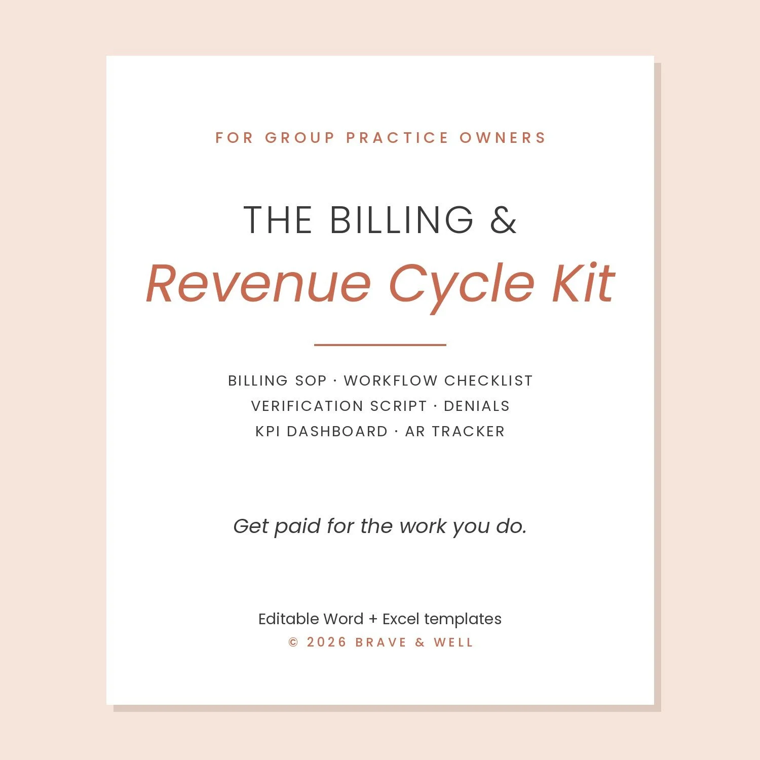 The Billing & Revenue Cycle Kit