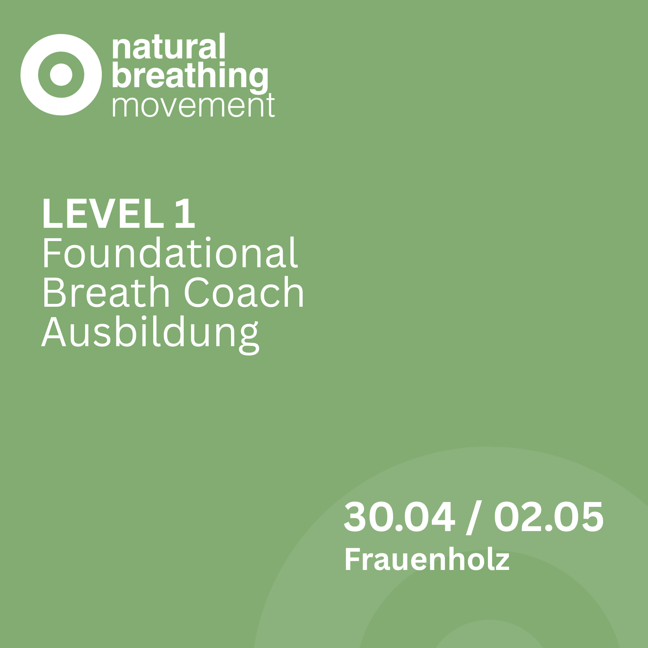 NBC® Level 1 Breathwork Coach Ausbildung