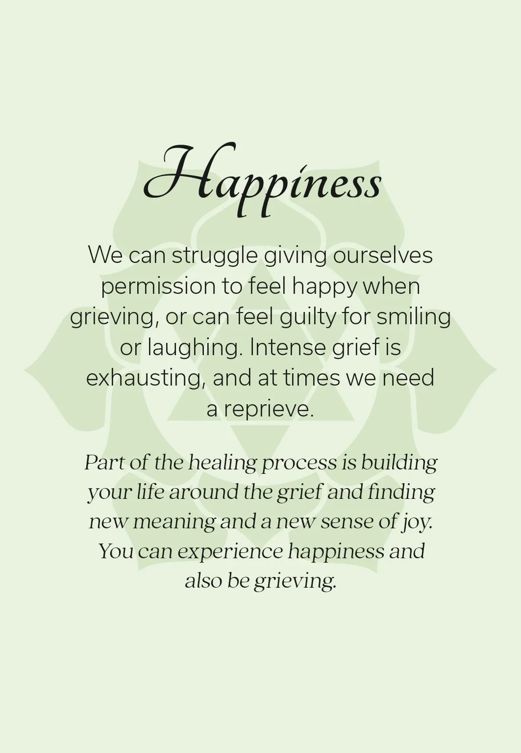 Love After Loss – Grief Chakra Healing Cards - Happiness.webp