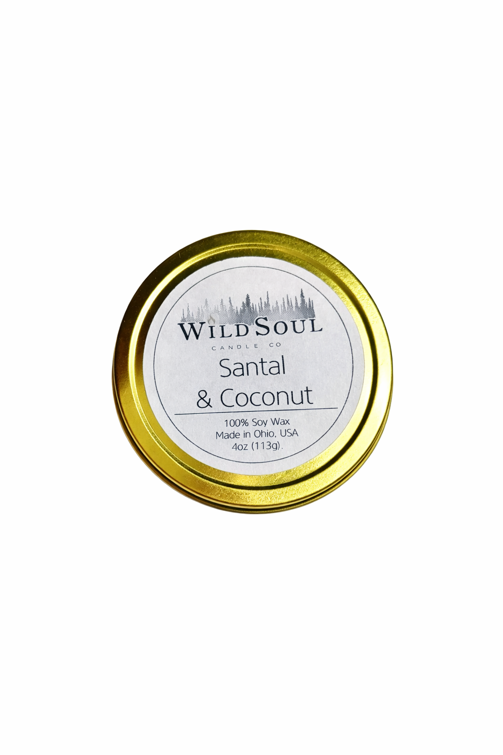 4oz Santal & Coconut Tin Candle
