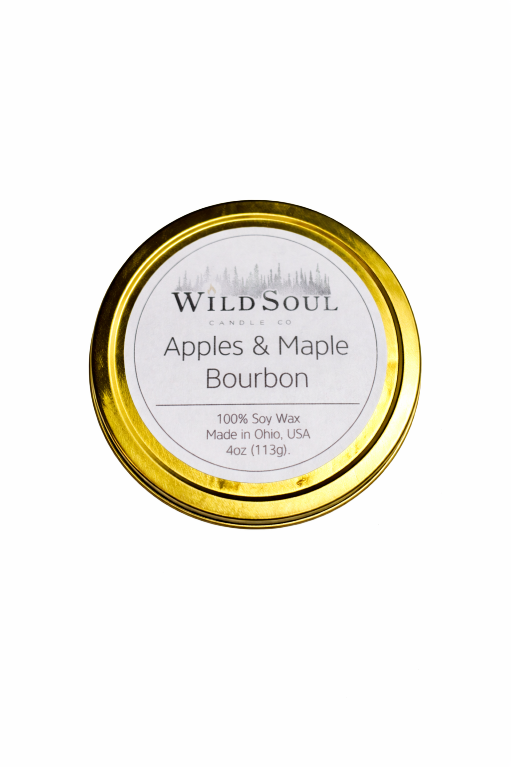 Apples & Maple Bourbon 4oz Tin Candle