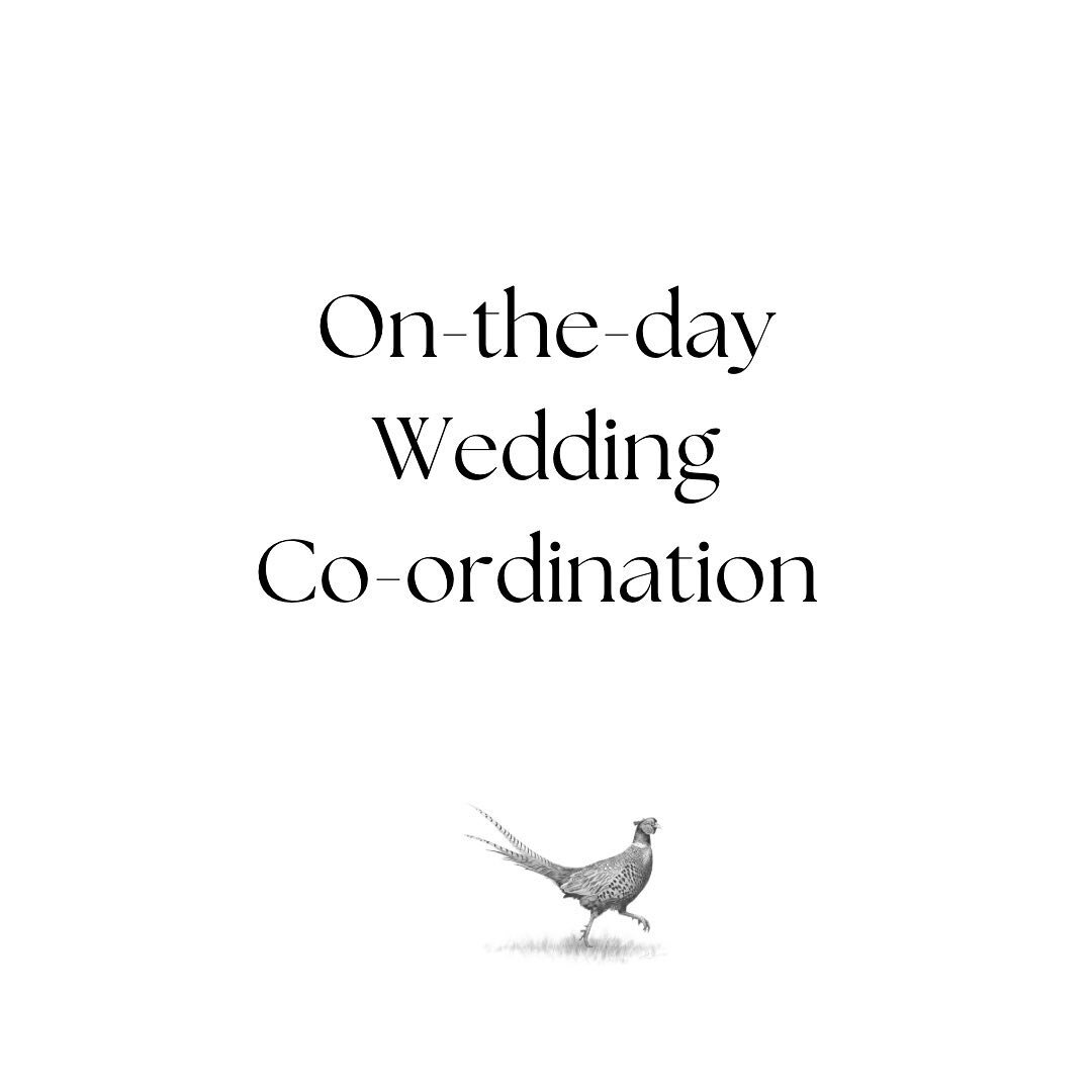 Just &pound;350 if you book before 31st August!*

Usually &pound;550 but we are offering a special price for anyone who books this package with us before the end of the month.

Our on-the-day Co-ordination Package includes:
🤍 Initial consultation to