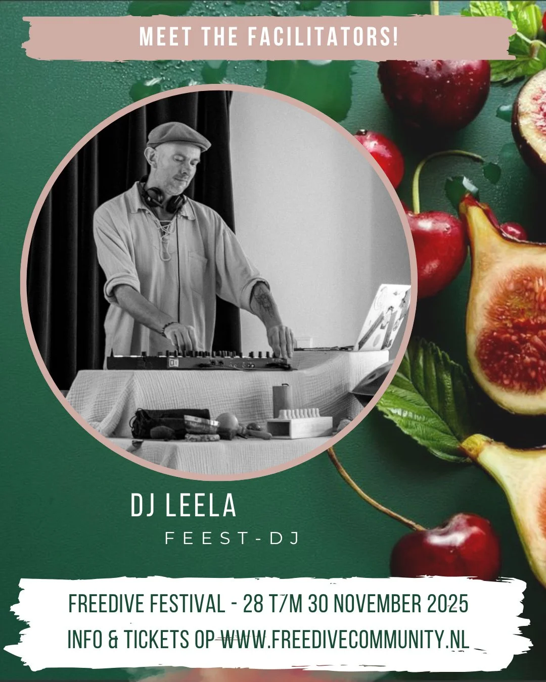 Oeeeh nog maar 1 week, en dit keer op Freedive Festival Friday een laatste facilitator (dit keer echt!): DJ Leela! ⁠
⁠
DJ Leela nodigt je uit voor een muzikale reis waarin zowel de lichte als de donkere kanten van het leven worden verwelkomd. Zijn se