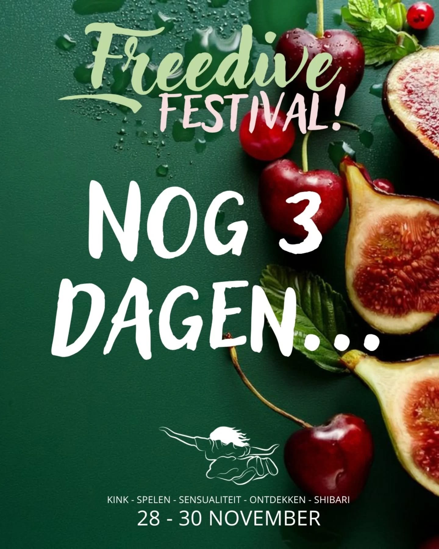 Nog maar 3 dagen... Tot het Freedive Festival! 

Wij zijn druk met de laatste voorbereidingen: printen, inpakken van spullen, lamineren, laatste puntjes op de i in documenten, workshops voorbereiden en andere last-minute regeldingen. 

Maar we kijken