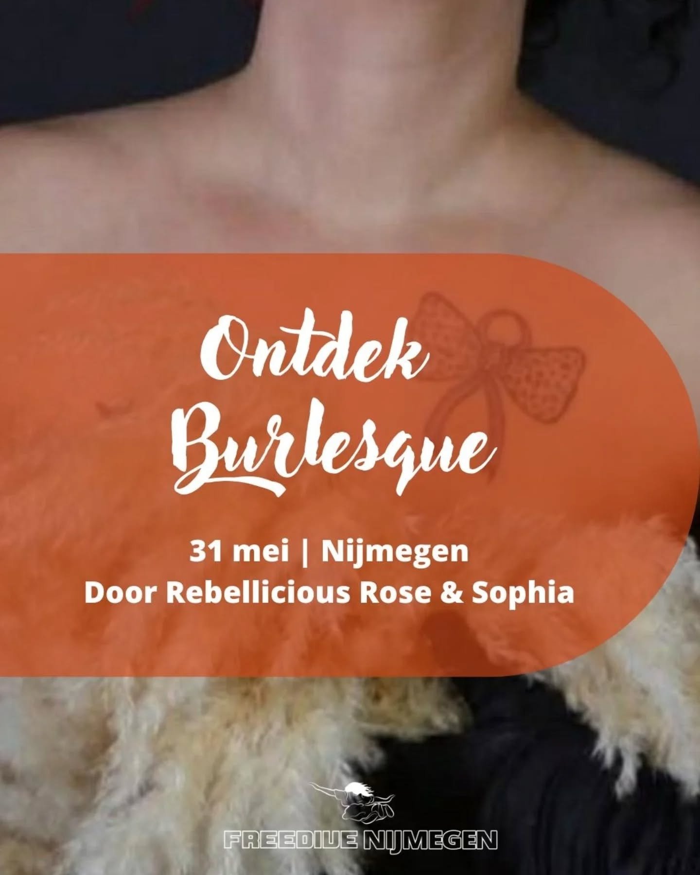 Zin in expressie, sensualiteit en dans? Kom lekker experimenteren bij Freedive Nijmegen! @rebellicious_rose neemt je een middag mee in de wondere wereld van Burlesque! 

Alle genders zijn welkom. Ze komt 31 mei bij Freedive in Nijmegen!

Psssst, er z