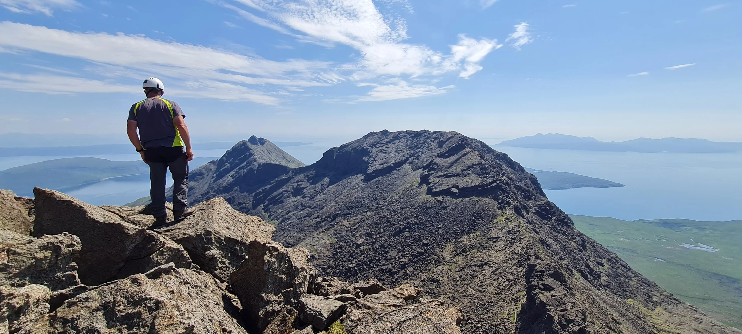 Colin admiring the view south. June Traverse