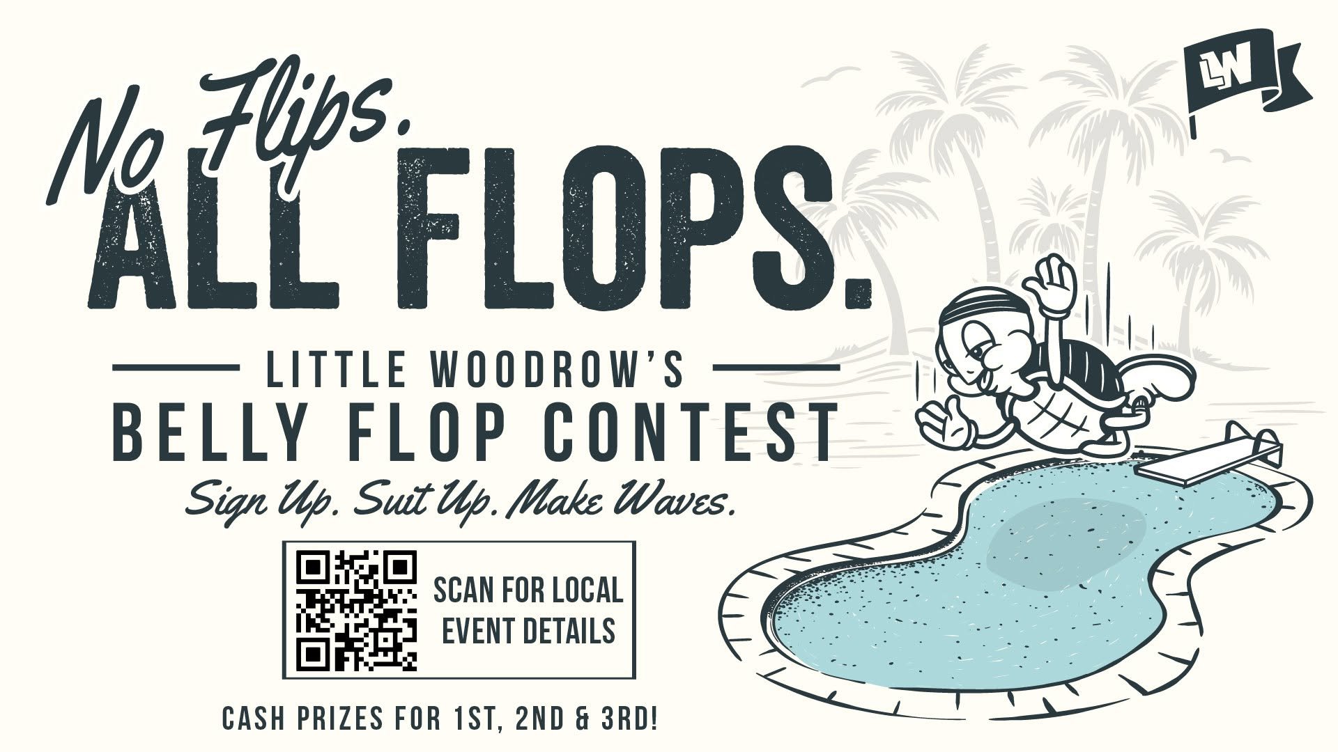 Little Woodrows Belly Flop Contest