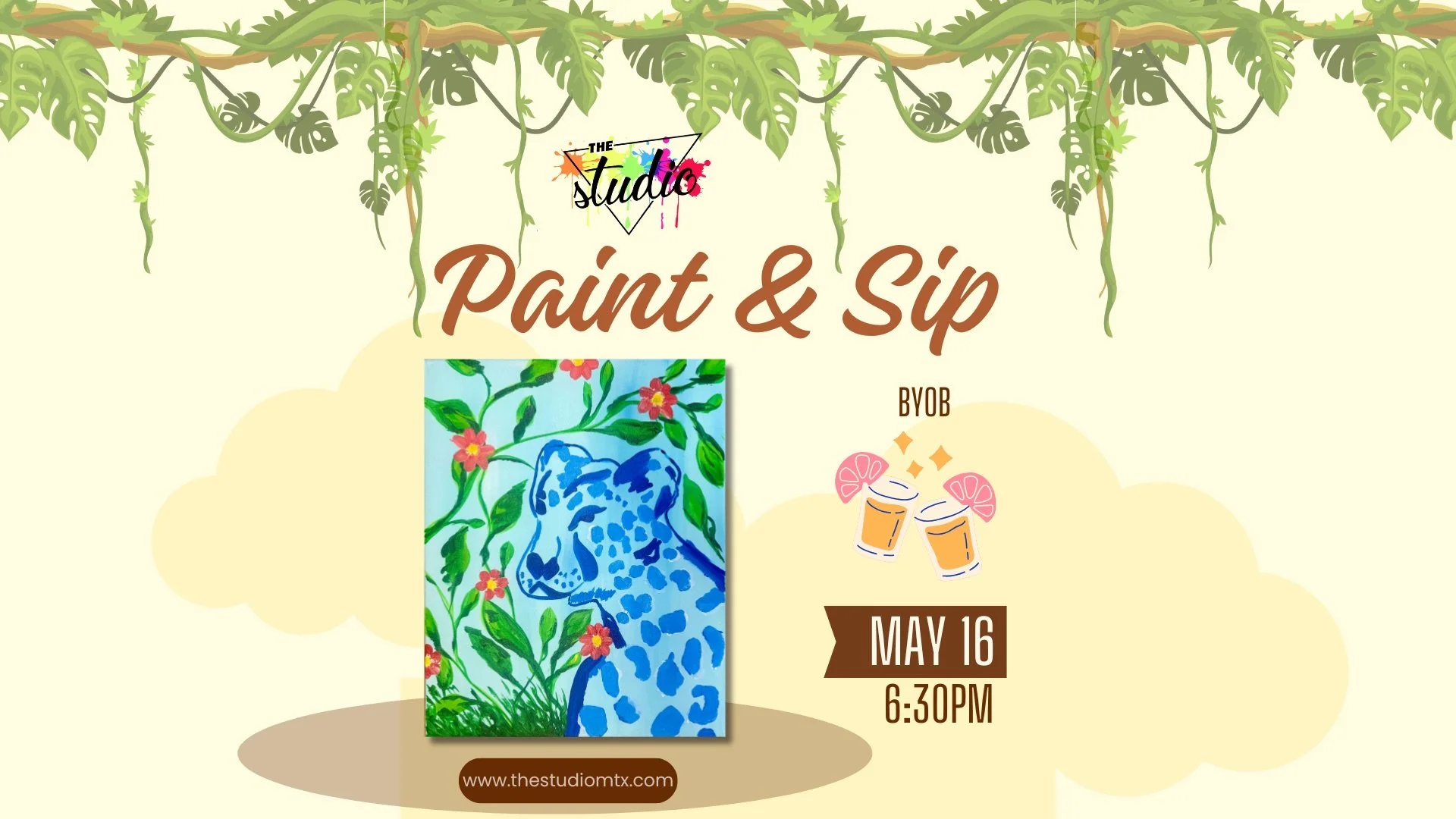 Paint & Sip: Petals & Spots