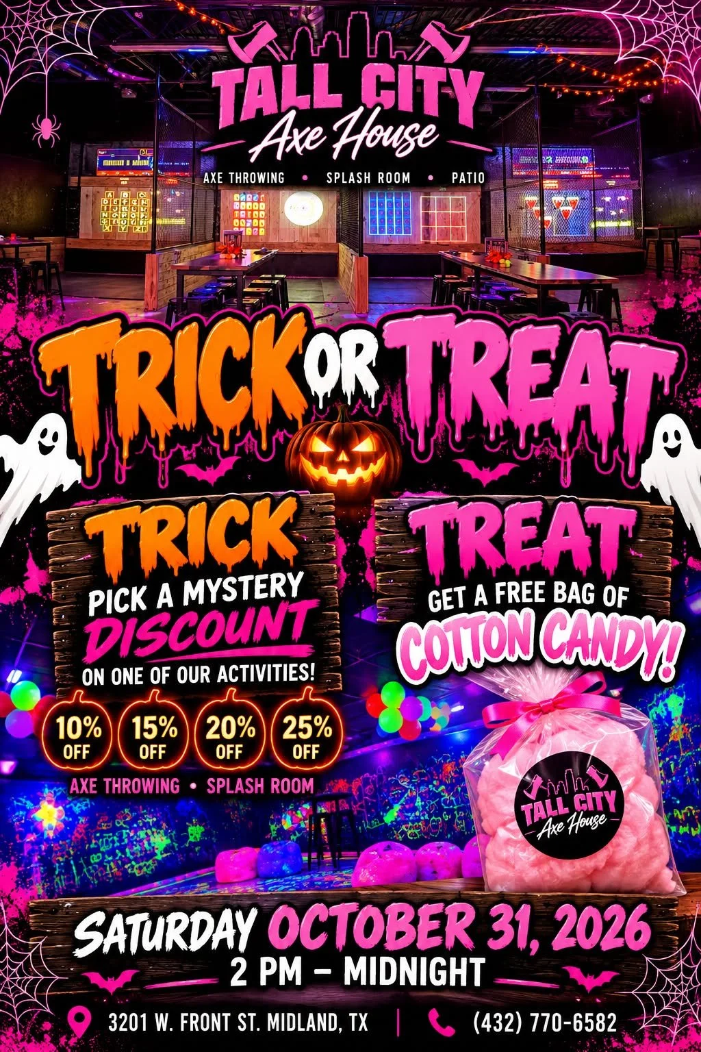 Trick or Treat at Tall City Axe House