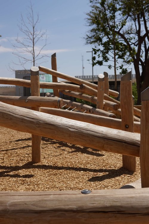 children's playground at Centennial Park in Midland