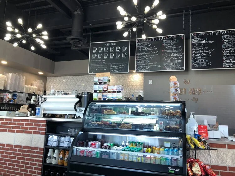 Hand Cafe menu and bar
