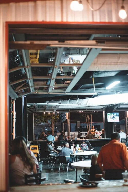 indoor seating area at Mac’s Bar-B-Q