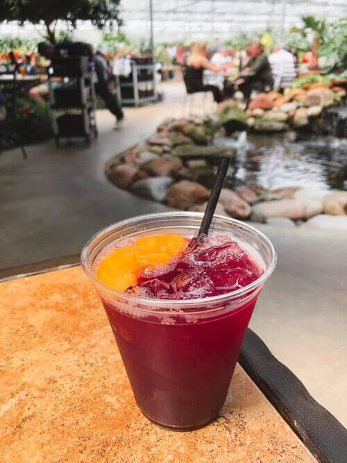 sangria at Cafe at the Gardens