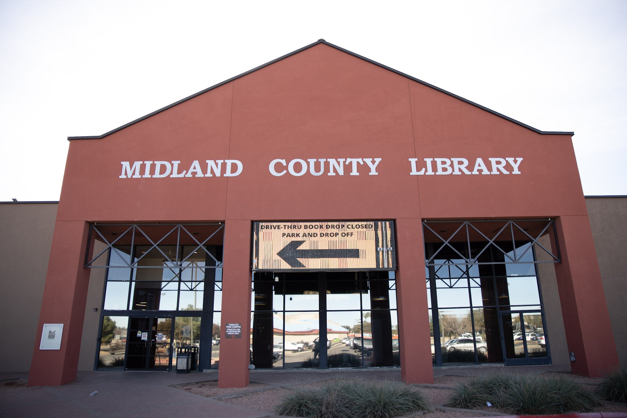 Centennial Library building in Midland