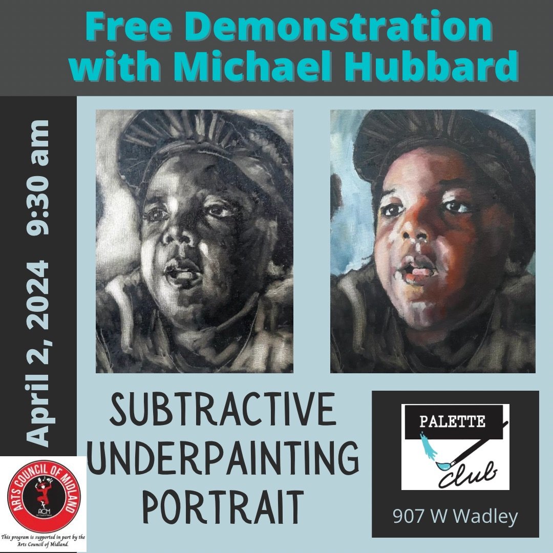 FREE Demo - Subtractive underpainting portrait with Michael Hibbard