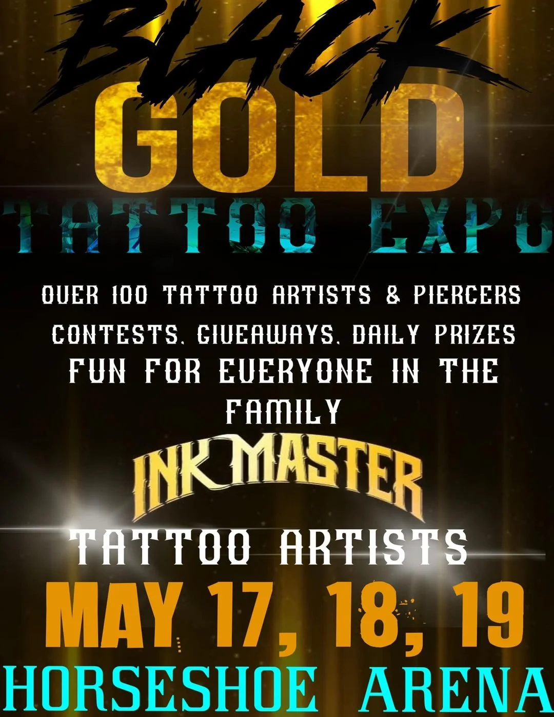 Black and Gold Tattoo Expo