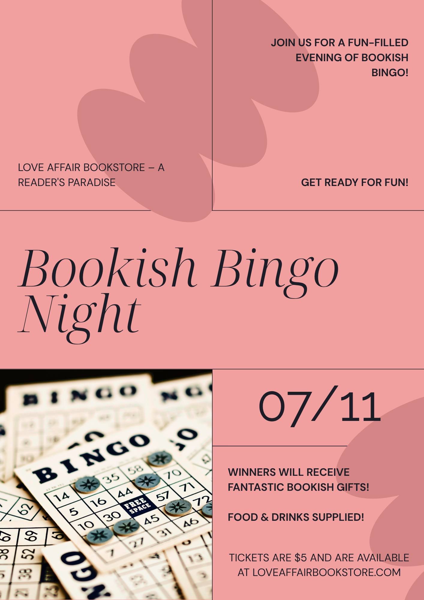 Bookish Bingo Night