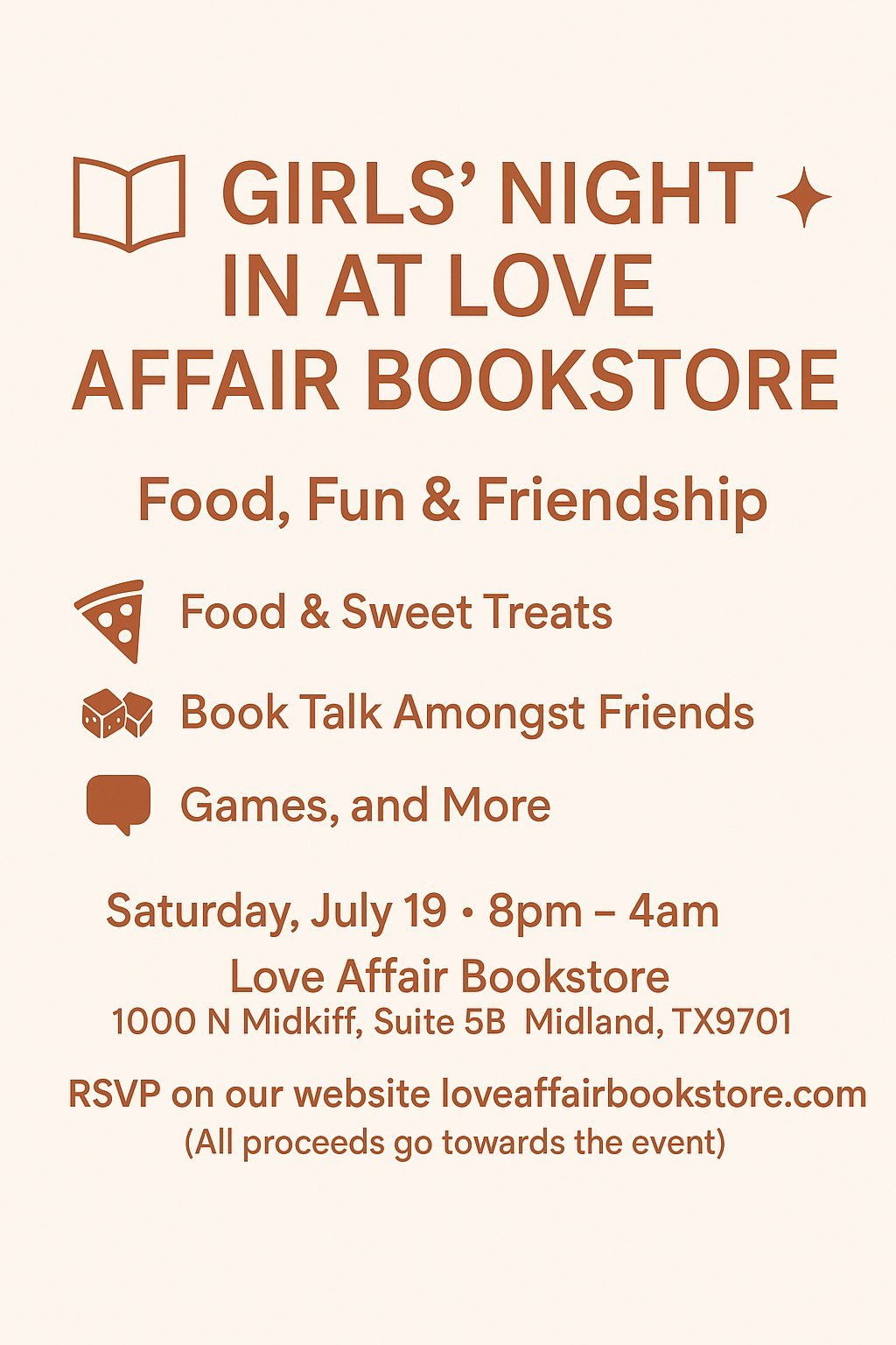 Girls Night In at the Bookstore